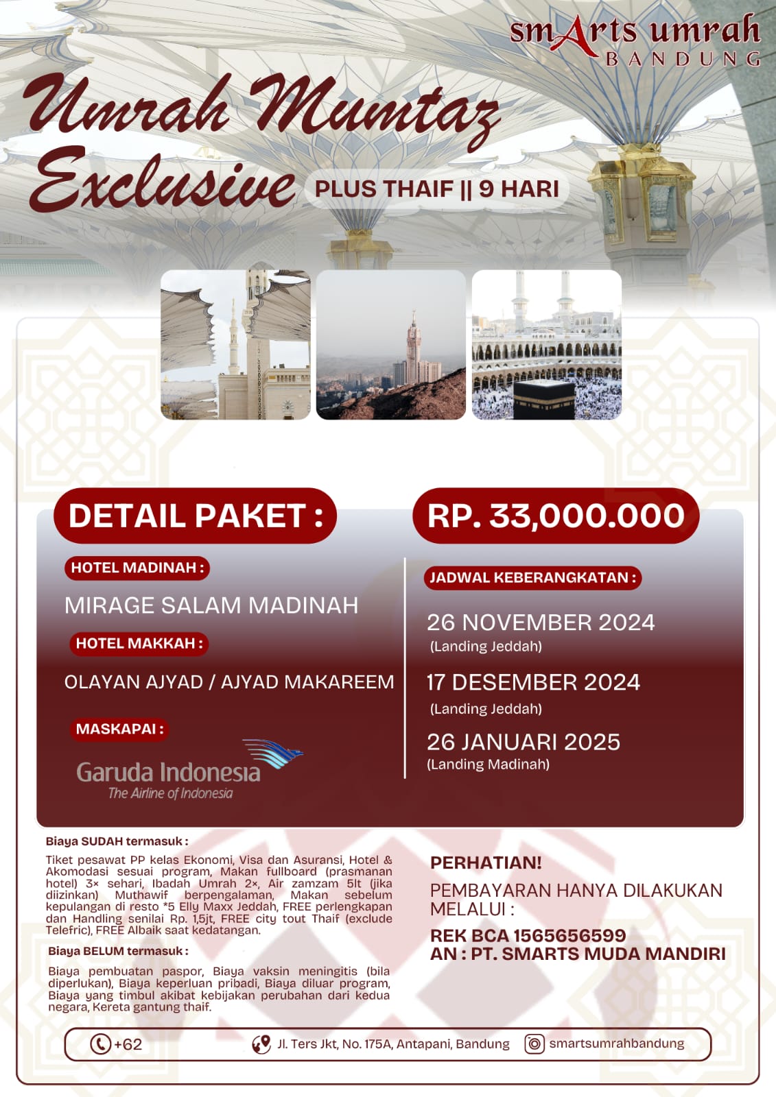 Paket umrah November berkah